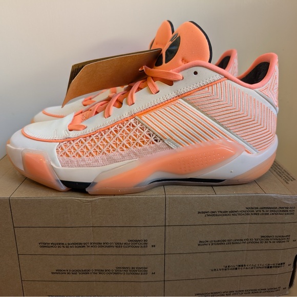 Nike Air Jordan XXXVIII 38 Low Crimson Tint Sneakers FD2326-800 Men’s Size 9 - Picture 2 of 8